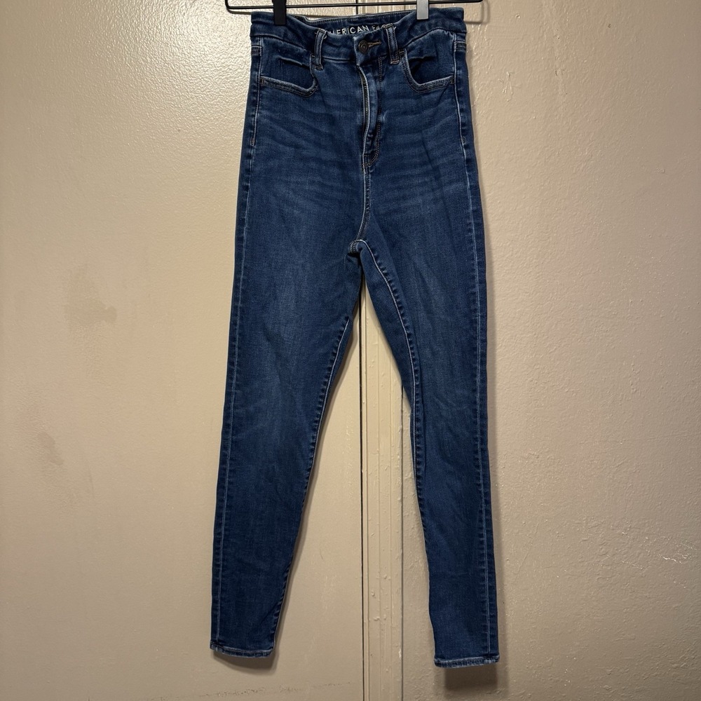 American Eagle 4R Next Level Stretch High Jegging Blue Denim